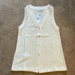 Mango  cream sweater vest
